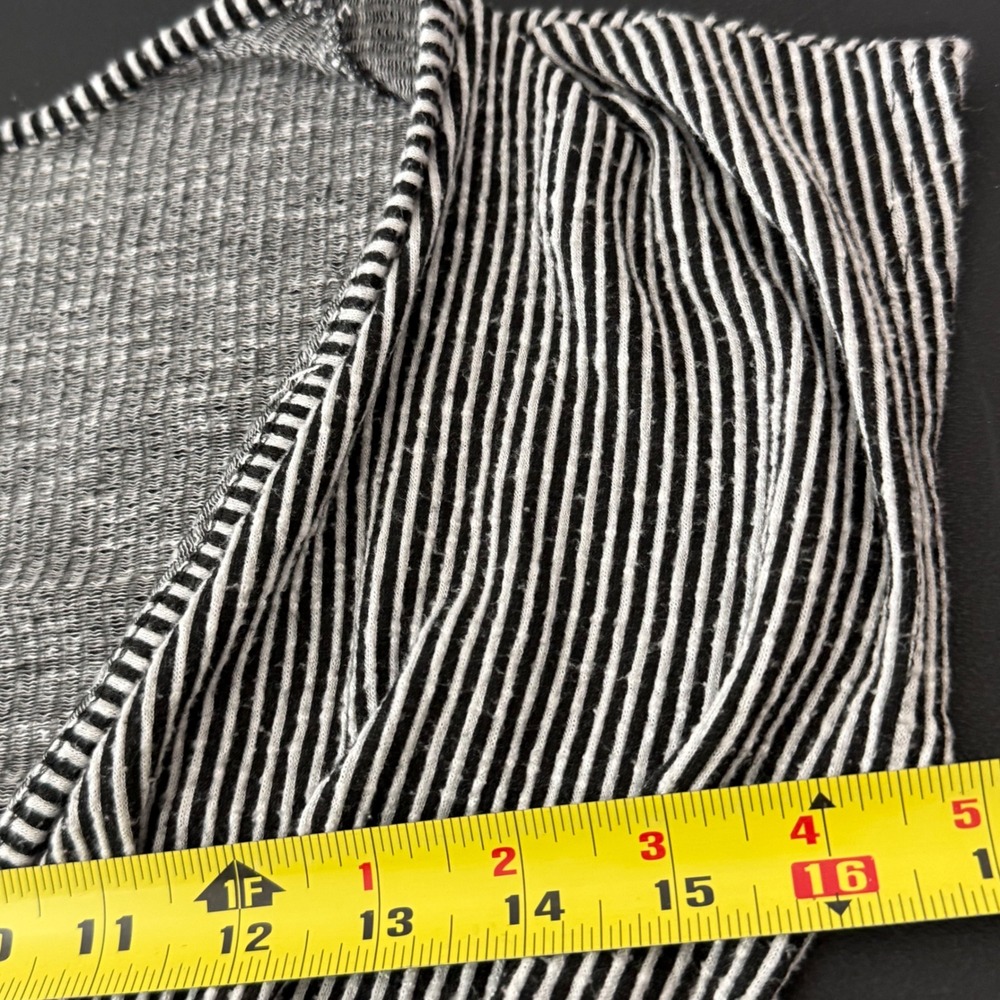 Caution to the Wind Maxi Dress Women Striped Black White Tie Waist Small Coastal - Picture 6 of 8